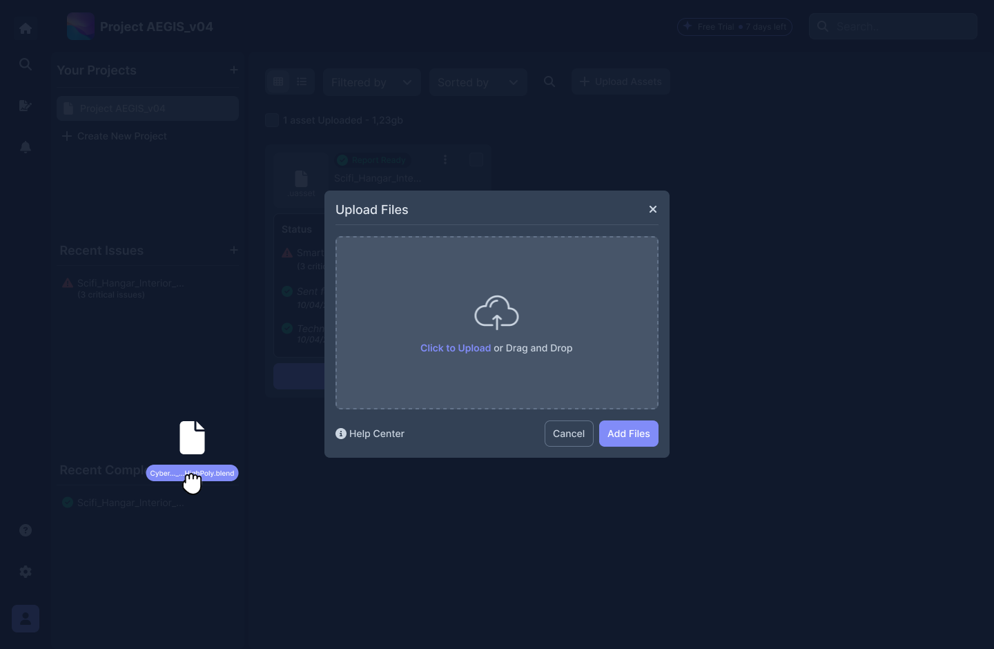 Mockup modal appuntamenti