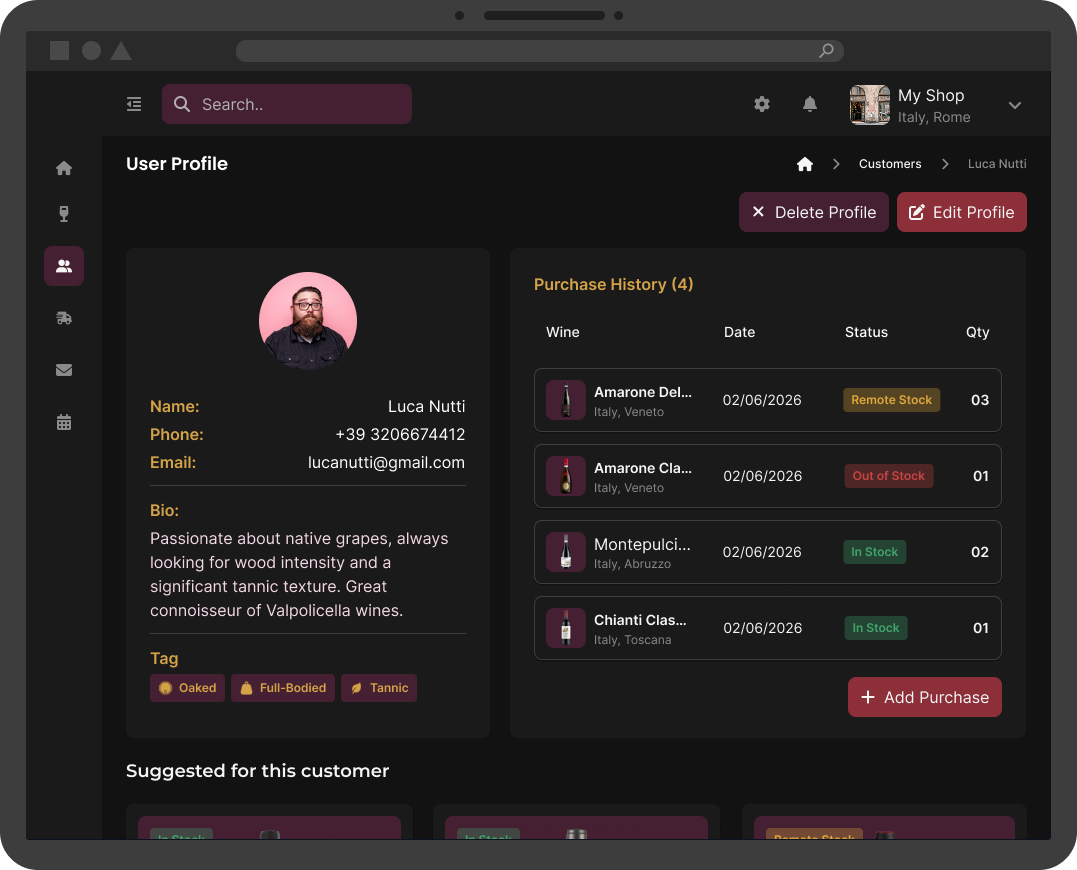 Mockup modal appuntamenti